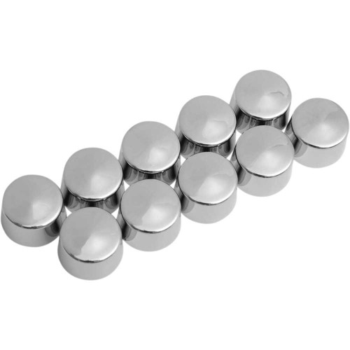 DRAG SPECIALTIES 2402-0129 Drag Specialties Bolt Covers - 12 Point - 10 Mm - Chrome - 10 Pack
