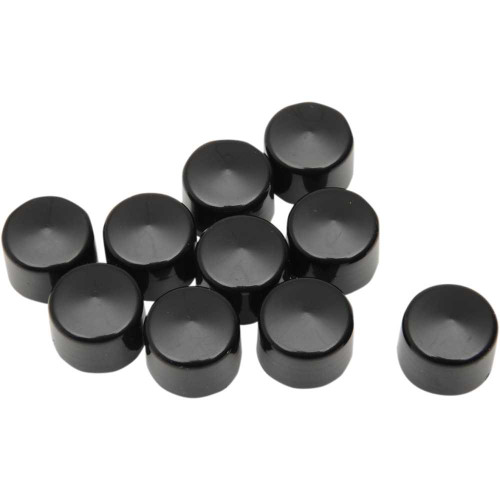DRAG SPECIALTIES 2402-0150 Drag Specialties Bolt Covers - Allen/Socket - 3/16" - Black - 10 Pack