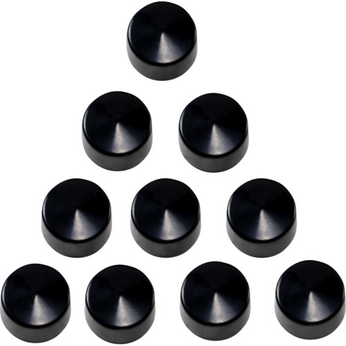 Drag Specialties Bolt Covers - Allen/Socket - 3/8" - Black - 10 Pack