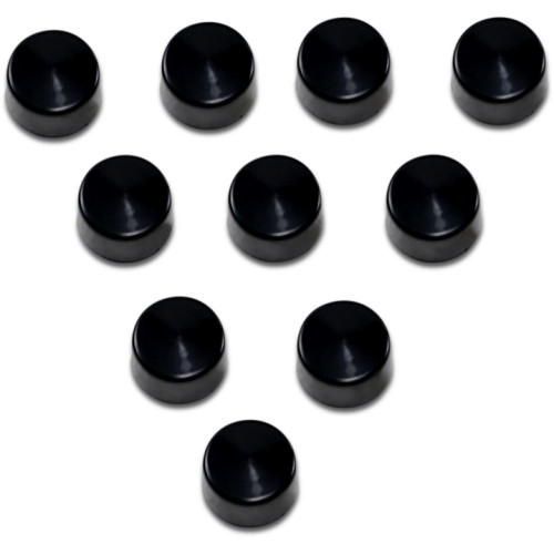 Drag Specialties Bolt Covers - Allen/Socket - 5/16" - Black - 10 Pack