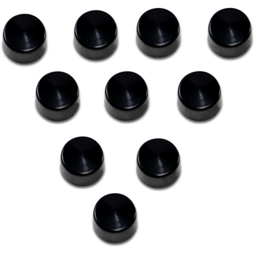 DRAG SPECIALTIES 2402-0155 Drag Specialties Bolt Covers - Allen/Socket - 5/16" - Black - 10 Pack