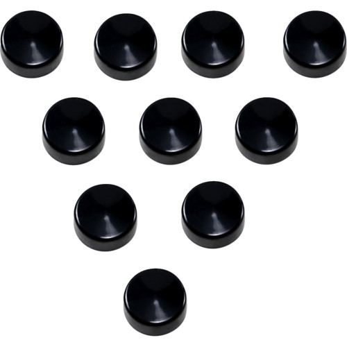 Drag Specialties Bolt Covers - Hex - 5/8" - Black - 10 Pack