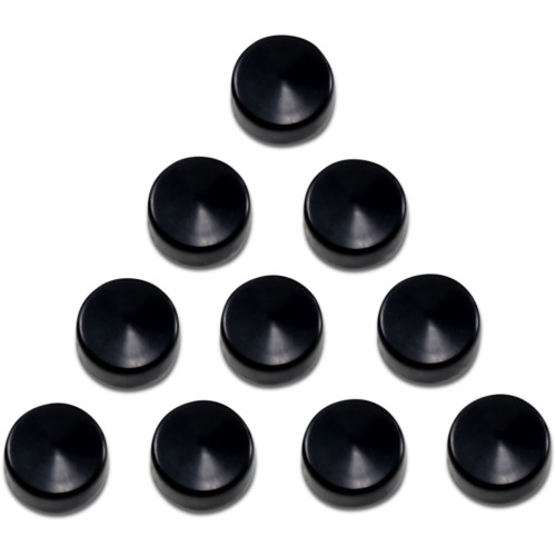 Drag Specialties Bolt Covers - Hex - 9/16" - Black - 10 Pack