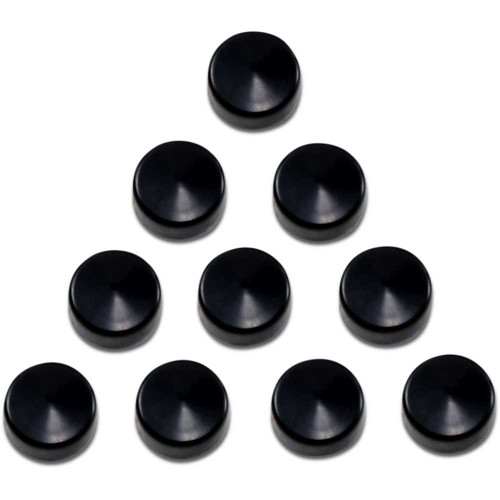 DRAG SPECIALTIES 2402-0160 Drag Specialties Bolt Covers - Hex - 9/16" - Black - 10 Pack