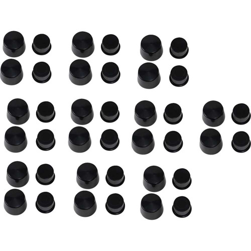 DRAG SPECIALTIES 2402-0162 Drag Specialties Cover - Bolt - Deep - Hex - Black