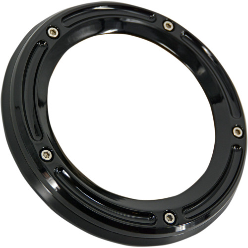 Trask Assault Derby Cover - Gloss Black - Touring/Trike Tm-0041Bk