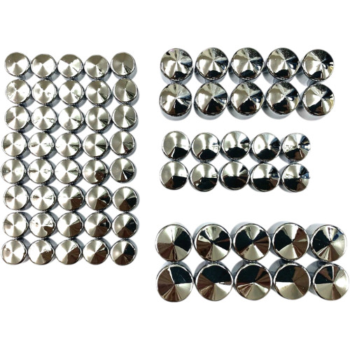 Drag Specialties Bolt Covers - Engine - Chrome - M8 Drag Specialties Bolt Covers - Engine - Chrome - M8