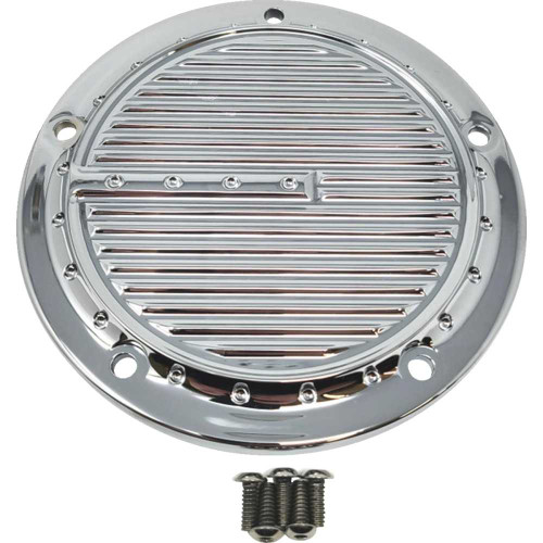 COVINGTONS C1973C Covingtons Derby Cover - Dimpled - 5-Hole - Chrome - Softail C1973-C