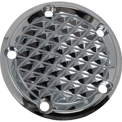 COVINGTONS C3093C Covingtons Points Cover - Diamondback - Chrome - Twin Cam C3093-C