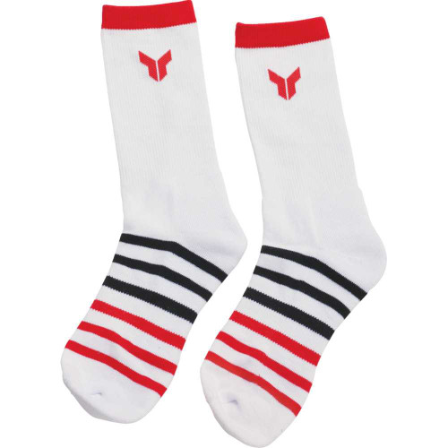 THOR 3431-0855 Crew Socks - White - Large/Xl - 3 Pack