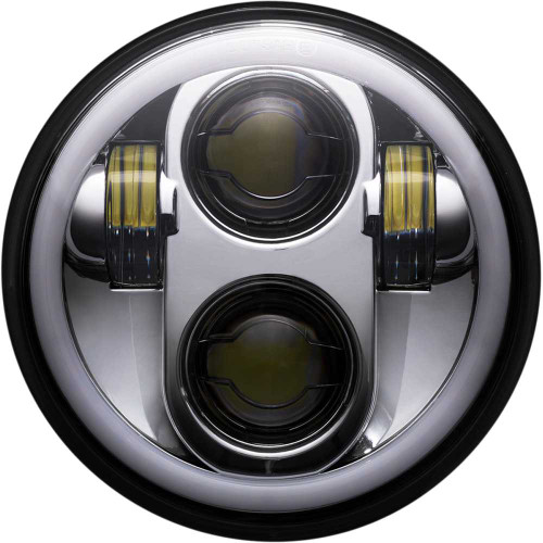 CUSTOM DYNAMICS CD575HC Custom Dynamics Headlight - Chrome Cd-575-H-C