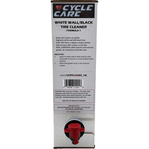 CYCLE CARE FORMULAS CCF01BB02_1G Cycle Care Formulas Formula 1 Wheel & Tire Cleaner - Bag In Box - 1 Us Gal. Ccf01Bb02_1G