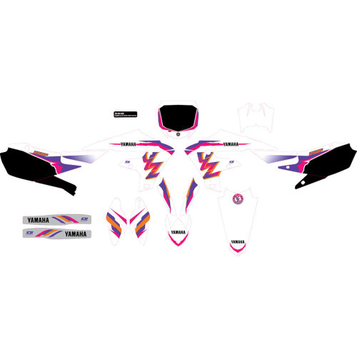 D'COR VISUALS 2050334 D'Cor Visuals Graphic Kit - Yz Retro 20-50-334