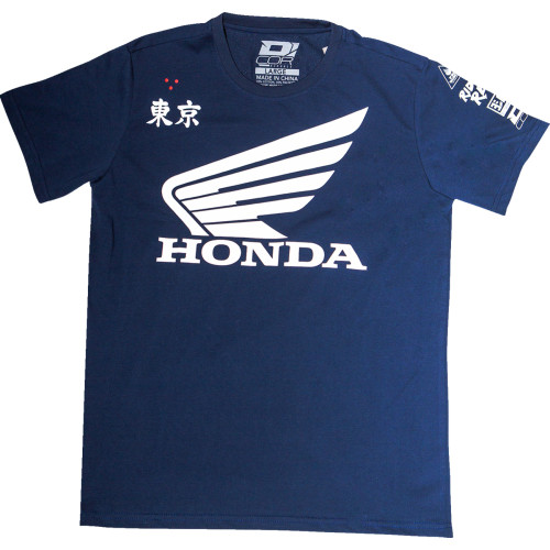 D'Cor Visuals Honda Factory T-Shirt - Navy - Medium 80-123-2