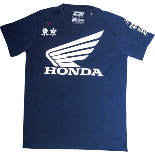 D'COR VISUALS 801232 D'Cor Visuals Honda Factory T-Shirt - Navy - Medium 80-123-2