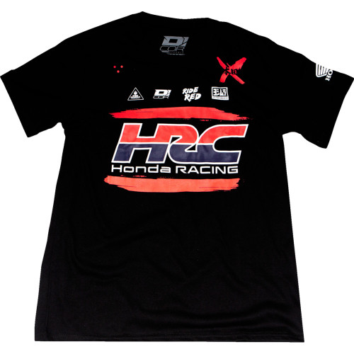 D'Cor Visuals Honda Hrc T-Shirt - Black - 2Xl 80-124-5