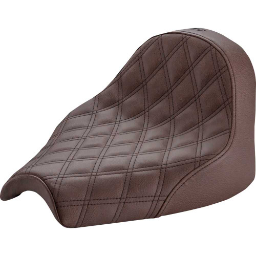 SADDLEMEN I2104002BLS Saddlemen Seat - Renegade Solo - Lattice Stitched - Brown I21-04-002Bls