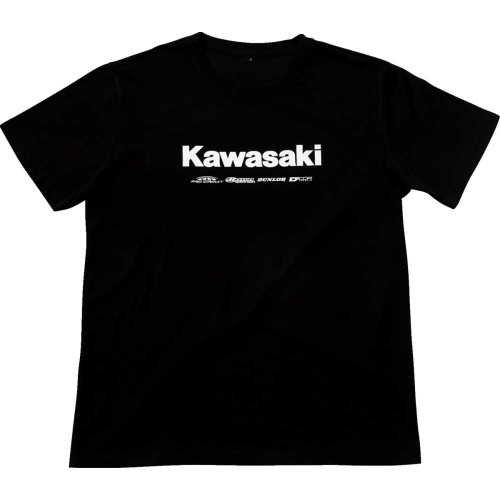 D'COR VISUALS 801194 D'Cor Visuals Kawasaki Racing T-Shirt - Black - Xl 80-119-4