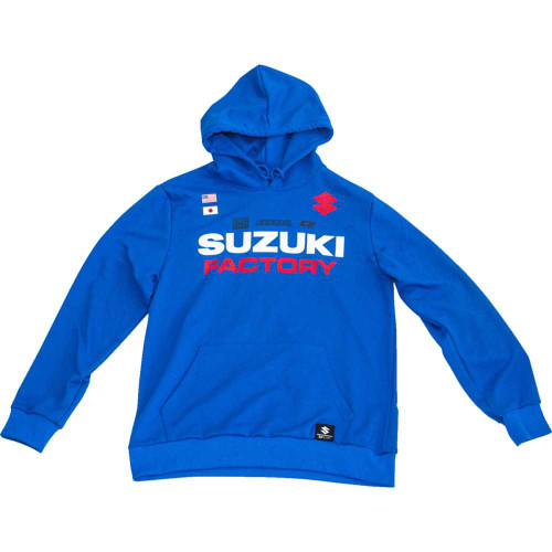D'COR VISUALS 852145 D'Cor Visuals Suzuki Factory Sweatshirt - Blue - 2Xl 85-214-5