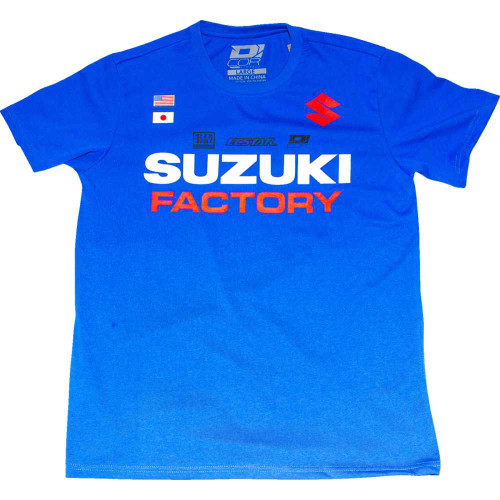D'COR VISUALS 801283 D'Cor Visuals Suzuki Factory T-Shirt - Blue - Large 80-128-3