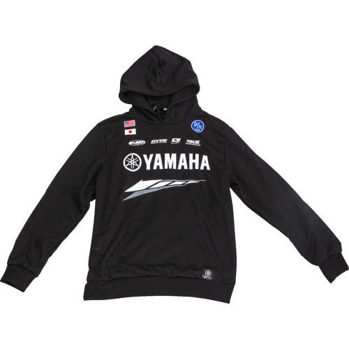 D'COR VISUALS 852125 D'Cor Visuals Yamaha Factory Sweatshirt - Black - 2Xl 85-212-5