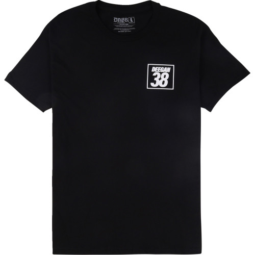 Deegan Apparel Holeshot T-Shirt - Black - Small Dmtss3027Blks