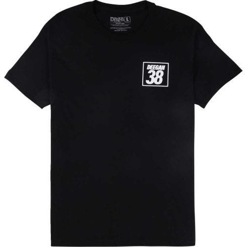 DEEGAN APPAREL DMTSS3027BLKS Deegan Apparel Holeshot T-Shirt - Black - Small Dmtss3027Blks