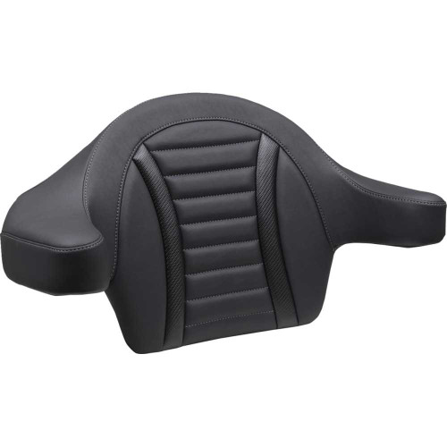 MUSTANG 88403GM Deluxe Extended Passenger Arm Backrest - Gunmetal Stitch - Touring 88403Gm