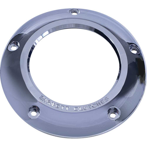 BARNETT 3433043018 Derby Cover - Clear Chrome - M8 Softail 343-30-43018