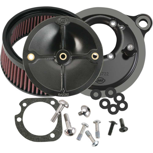 S&S CYCLE 1700060 S&S Cycle Super Stock Stealth Air Cleaner Kit - Black 170-0060