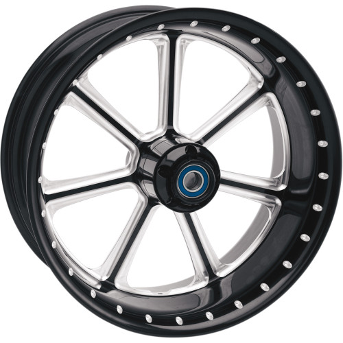 Rsd Wheel - Diesel - Front - Dual Disc/With Abs - Black/Contrast Cut - 21X3.5 - '08+ Fld 12047106Diejbm