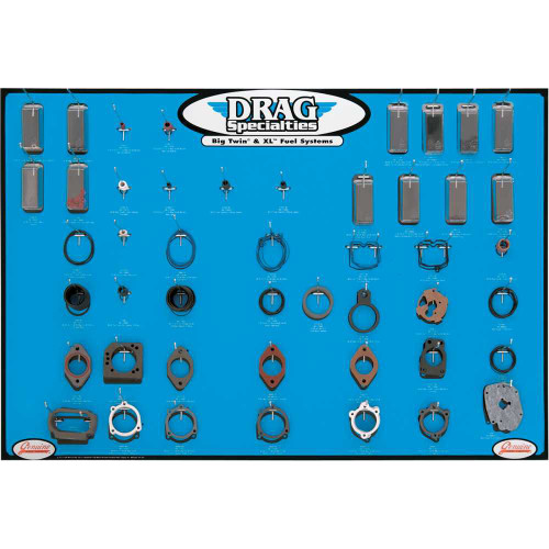 DRAG SPECIALTIES 9903-0082 Gasket, Seal, And O-Ring Display - '99-'06 Twin-Cam Fuel Systems