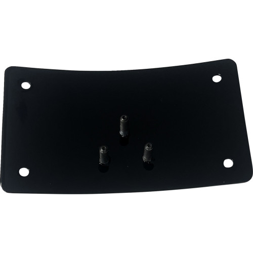 Dk Custom Products License Plate Kit - Curved - Black Dk-Lpr-Lp-Ld