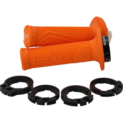 DOMINO D10046C4500A90 Domino D100 D-Lock Grips - Orange D10046C4500A9-0