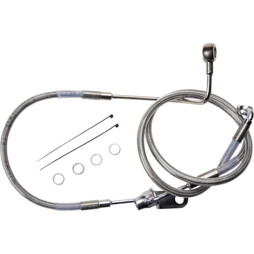 DRAG SPECIALTIES 1741-6352 Drag Specialties Brake Line - Rear - Non-Abs - Stainless Steel
