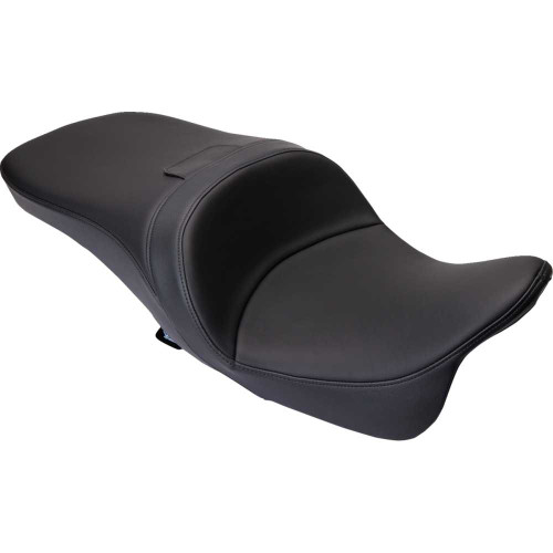 DRAG SPECIALTIES 0801-1485 Drag Specialties Freedom Seat - Solar Leather - Black - Smooth - Flh '09-'23
