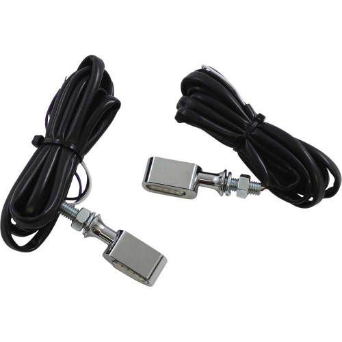 DRAG SPECIALTIES 2040-2774 Drag Specialties Marker Light - Clear/Amber - Chrome