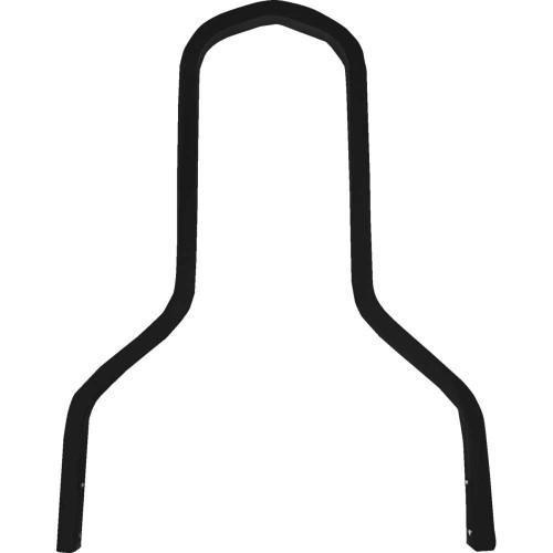 DRAG SPECIALTIES 1501-0779 Drag Specialties Square Sissy Bar - Short - Black - 11" W