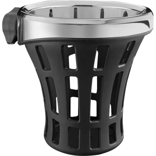 CIRO 55812 Drink Holder - Gen 2 - Big Ass - Chrome - Chrome 7/8"/1" Handlebar Mount 55812