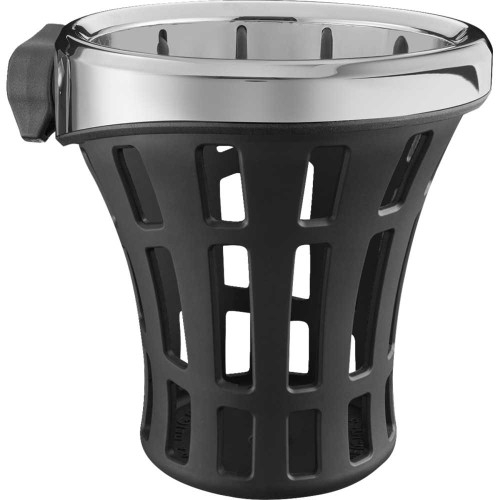 CIRO 55822 Drink Holder - Gen 2 - Big Ass - Chrome - Passenger - Chrome Mount 55822