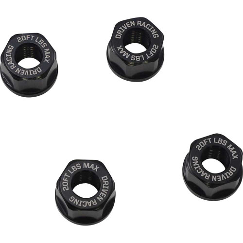 DRIVEN RACING DSN02BK Driven Racing Aluminum Sprocket Nuts - Black - M8 X 1.25 Dsn-02-Bk
