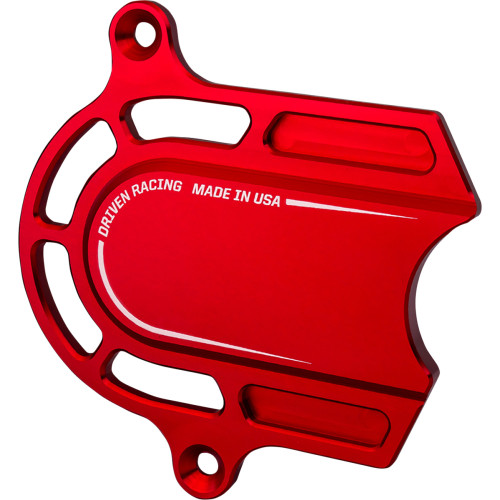 Driven Racing Sprocket Cover - Red Dec-004-Rd