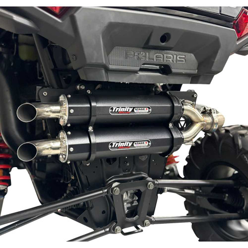 TRINITY RACING TR4186SC2 Dual Slip-On Mufflers - Cerakote Black Tr-4186S-C2