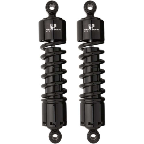 PROGRESSIVE SUSPENSION 4124045B Progressive Suspension 412 Series Shock - 11" - Heavy Duty - Black - Dyna 412-4045B