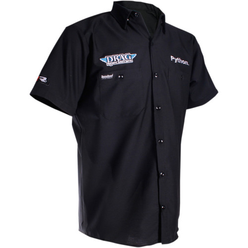 Throttle Threads Drag Specialties Shop Shirt - Black - 3Xl Drg26S24Bk3R
