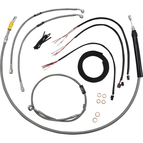 La Choppers Handlebar Cable/Brake Line Kit - Quick Connect - Complete - 12" - 14" Handlebars - Stainless La-8157Kt2-13 La Choppers Handlebar Cable/Brake Line Kit - Quick Connect - Complete - 12" - 14" Handlebars - Stainless La-8157Kt2-13