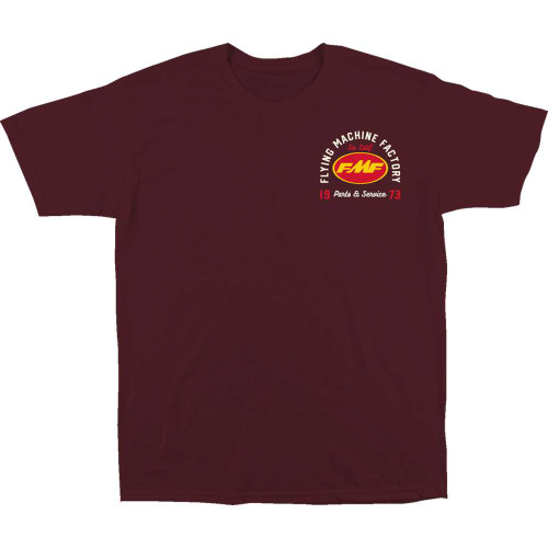 FMF FA24118902MRNLG Exhaust Supply T-Shirt - Maroon - Large Fa24118902Mrnlg