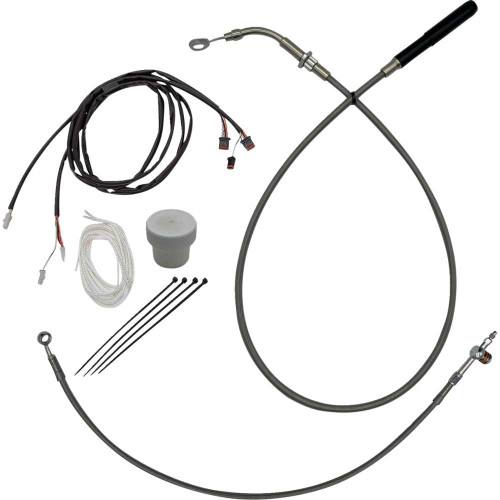 FAT BAGGERS INC. 119016 Ez Installation Kit - +8" - Flht, Flhx - Braided 119016