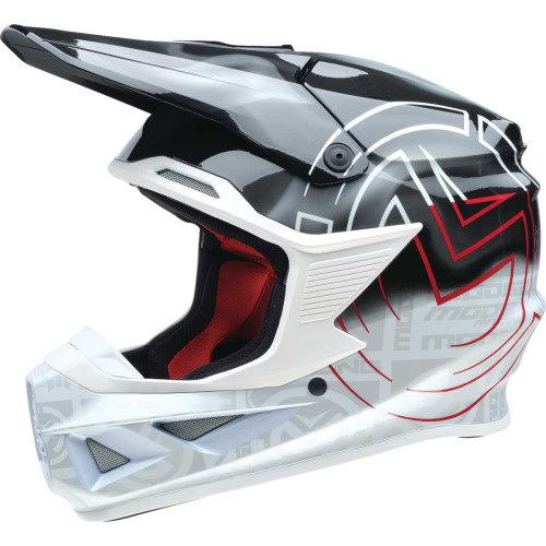MOOSE RACING 01107992 F.I. Helmet - Deceit - Mips - Black/White/Red - Large 0110-7992