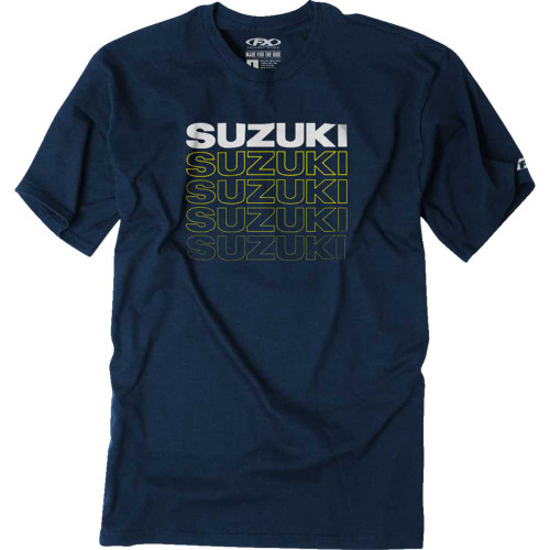 FACTORY EFFEX 2787428 Factory Effex Suzuki Repeat T-Shirt - Heather Navy - 2Xl 27-87428